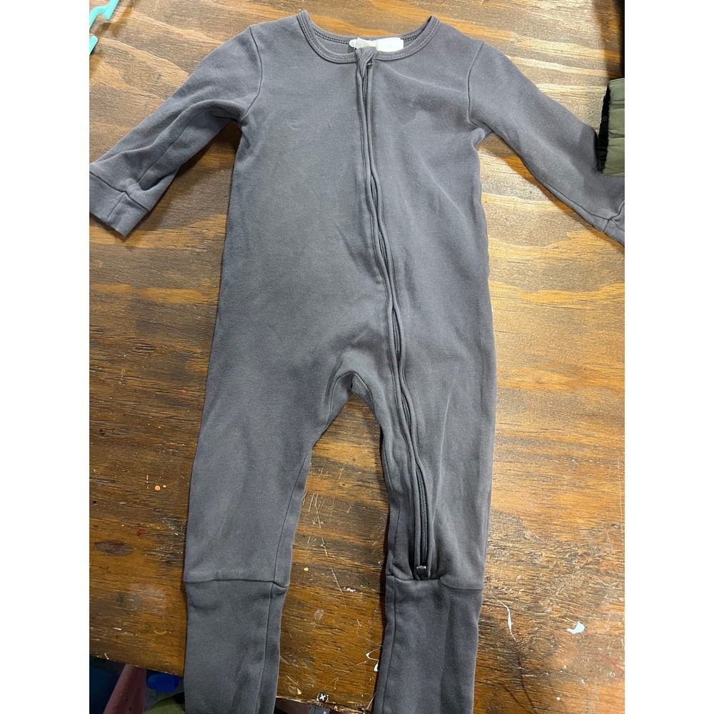 Jamie Kay Footie Two Way Zipper Sleeper Charcoal Gray Size 1 yr 12 months